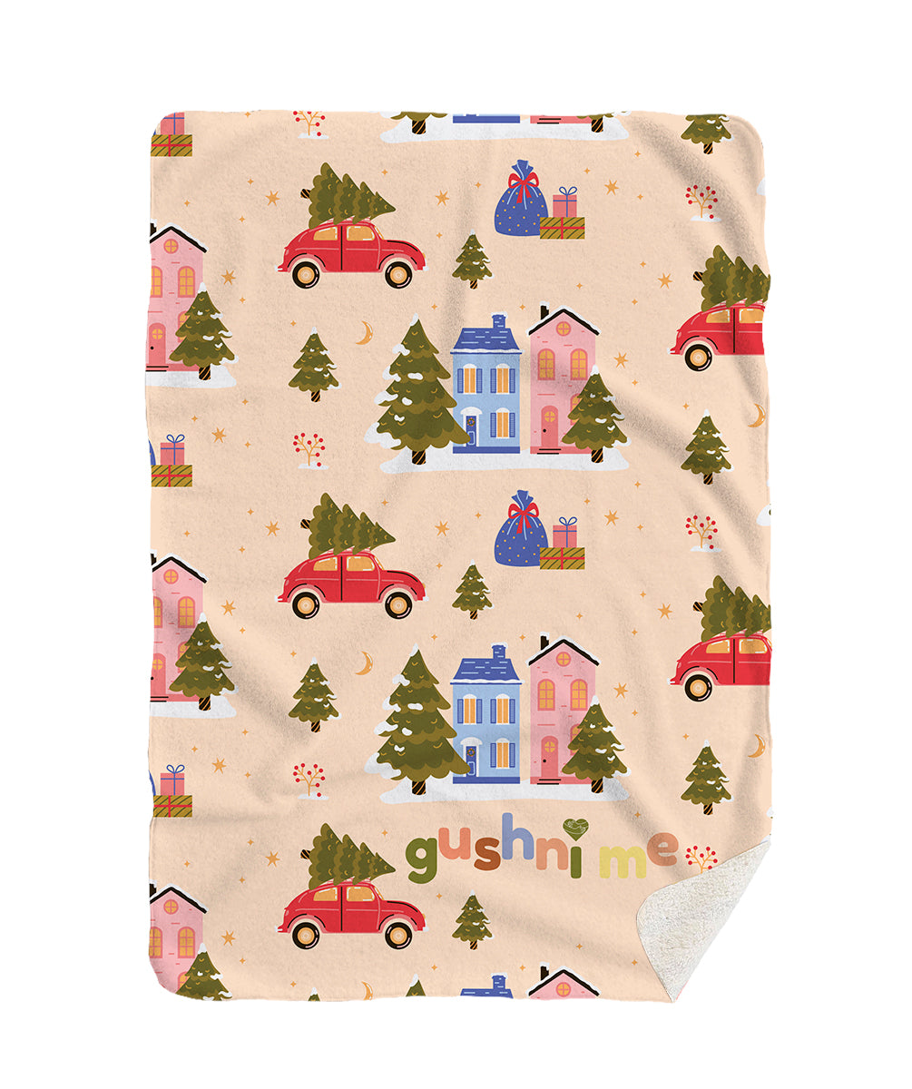 Коледен град - пинк