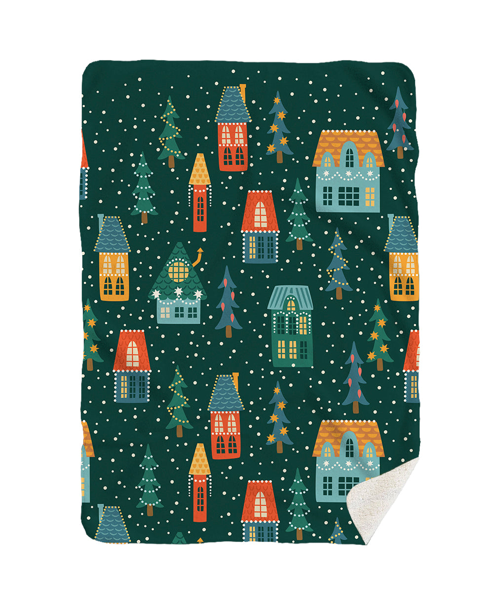 Коледен град  - зелен