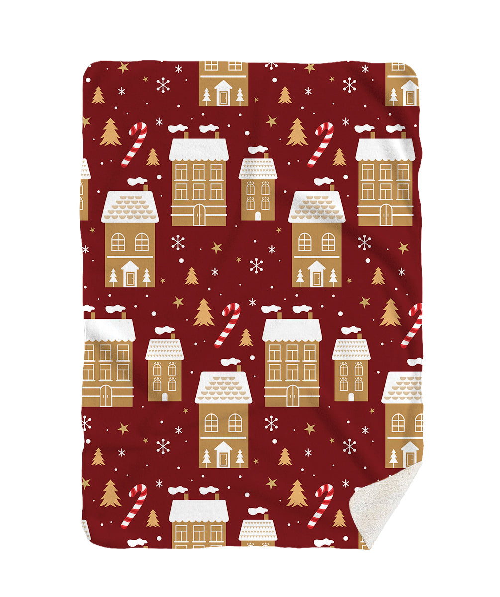 Коледен град - червен